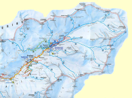 Interaktive Skitour Map